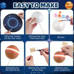 Wookidel Solar System Kit foam star detail for celestial displays