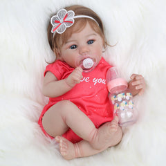 WOOROY 18-inch reborn doll head and limbs for lifelike display and cuddling.