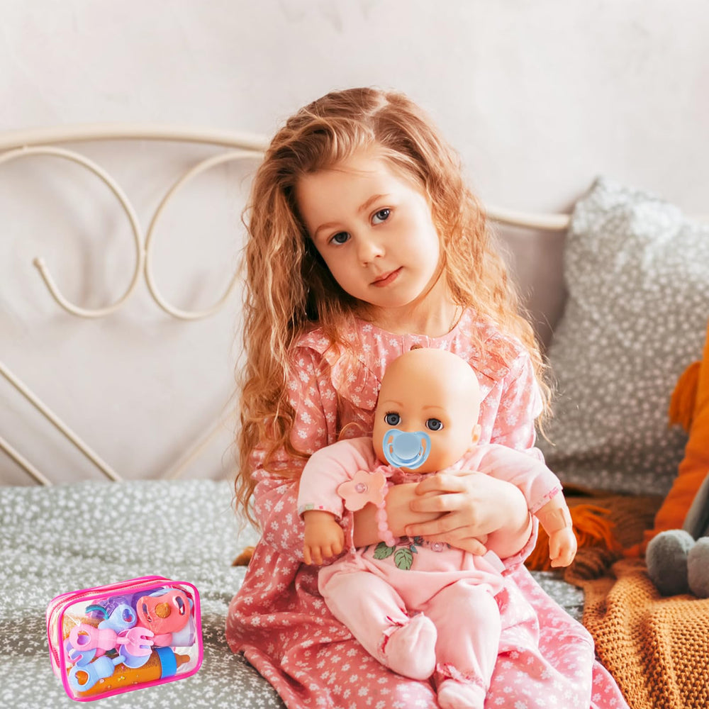 Woozettn complete 13-piece doll feeding set, gift-ready for playtime.