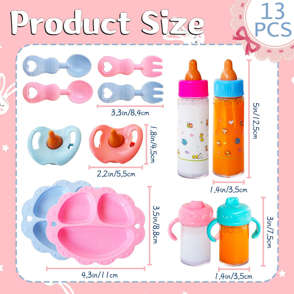 Woozettn doll pacifiers pack for caring and role-play.