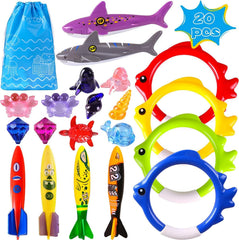 Woplagyreat torpedo diving toy, easy to spot underwater for quick retrieval