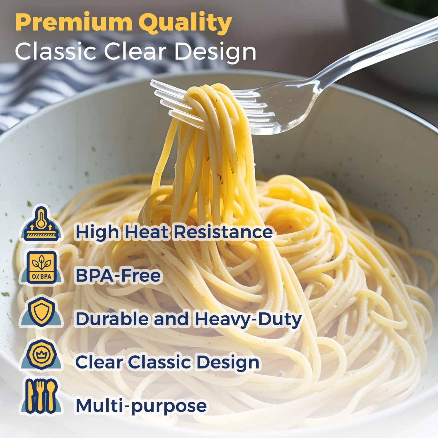 WORDOP complete disposable silverware set shown opened, ideal for large gatherings