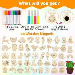 Worgree glow-in-the-dark paints for kid magnet art