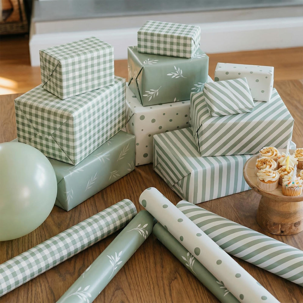 Ideal for weddings and baby showers, Woric gift wrap adds subtle elegance