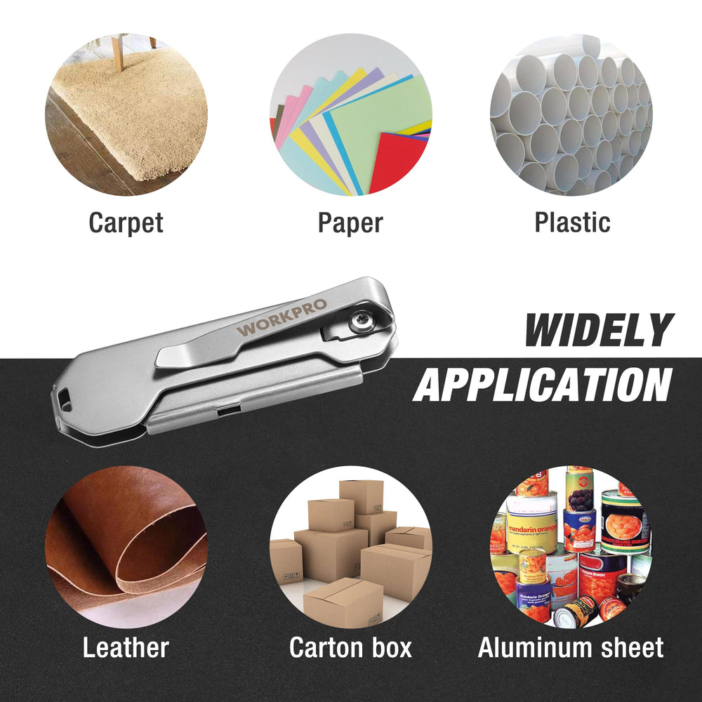 WORKPRO EDC ergonomic handle improves grip for precise control.