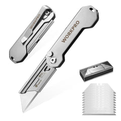 WORKPRO EDC folding knife with compact design for quick box cutting and everyday tasks.