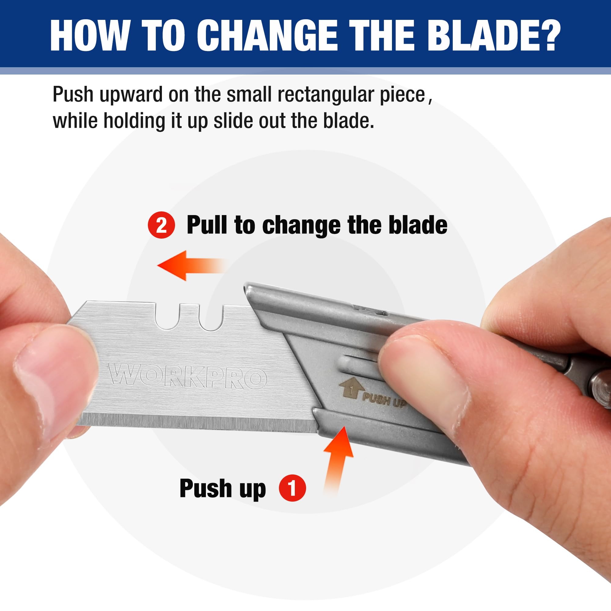 WORKPRO EDC stainless-steel build provides durable, corrosion-resistant performance on the job.
