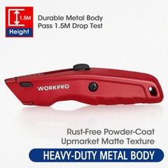 WORKPRO set includes ten extra blades for extended cutting sessions.