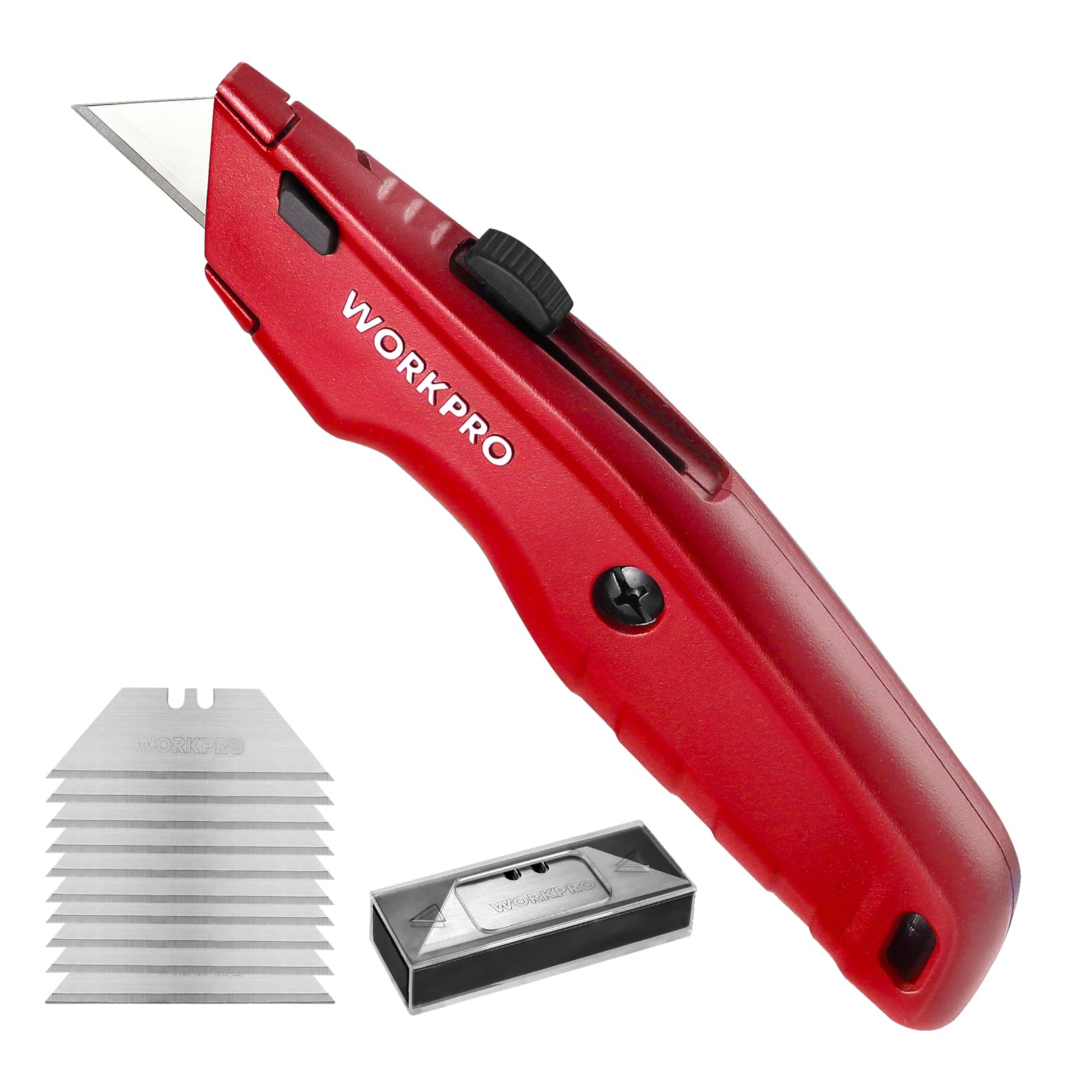 Versatile WORKPRO box cutter suitable for heavy-duty box work and crafts.
