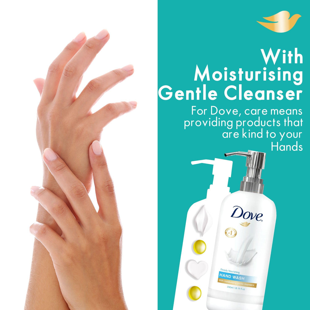World Amenities Dove Hand Wash fragrance-scented formula provides a refreshing, spa-like aroma.