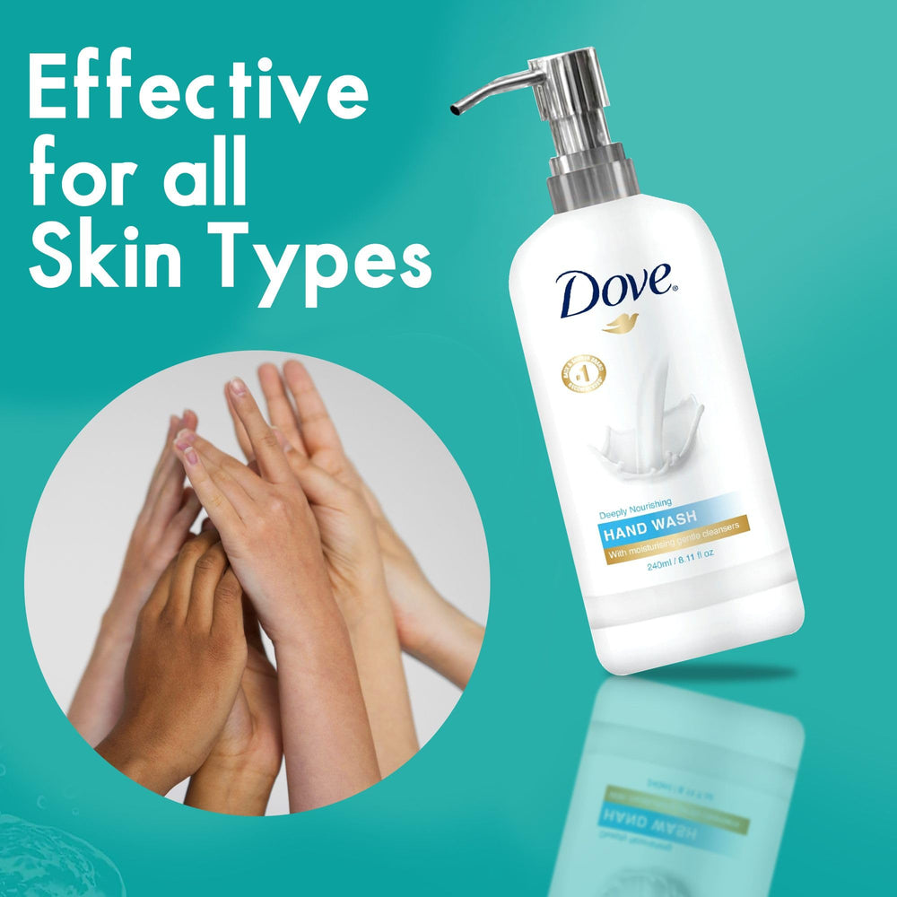 World Amenities Dove Hand Wash hygienic-dispenser design promotes cleaner shared spaces.