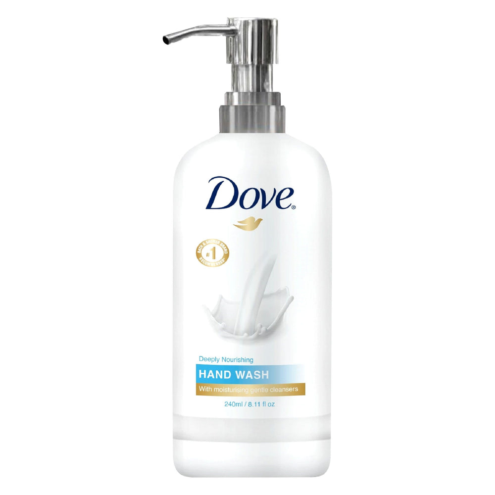 World Amenities Dove Hand Wash pump-dispense bottle delivers a rich, moisturizing lather.