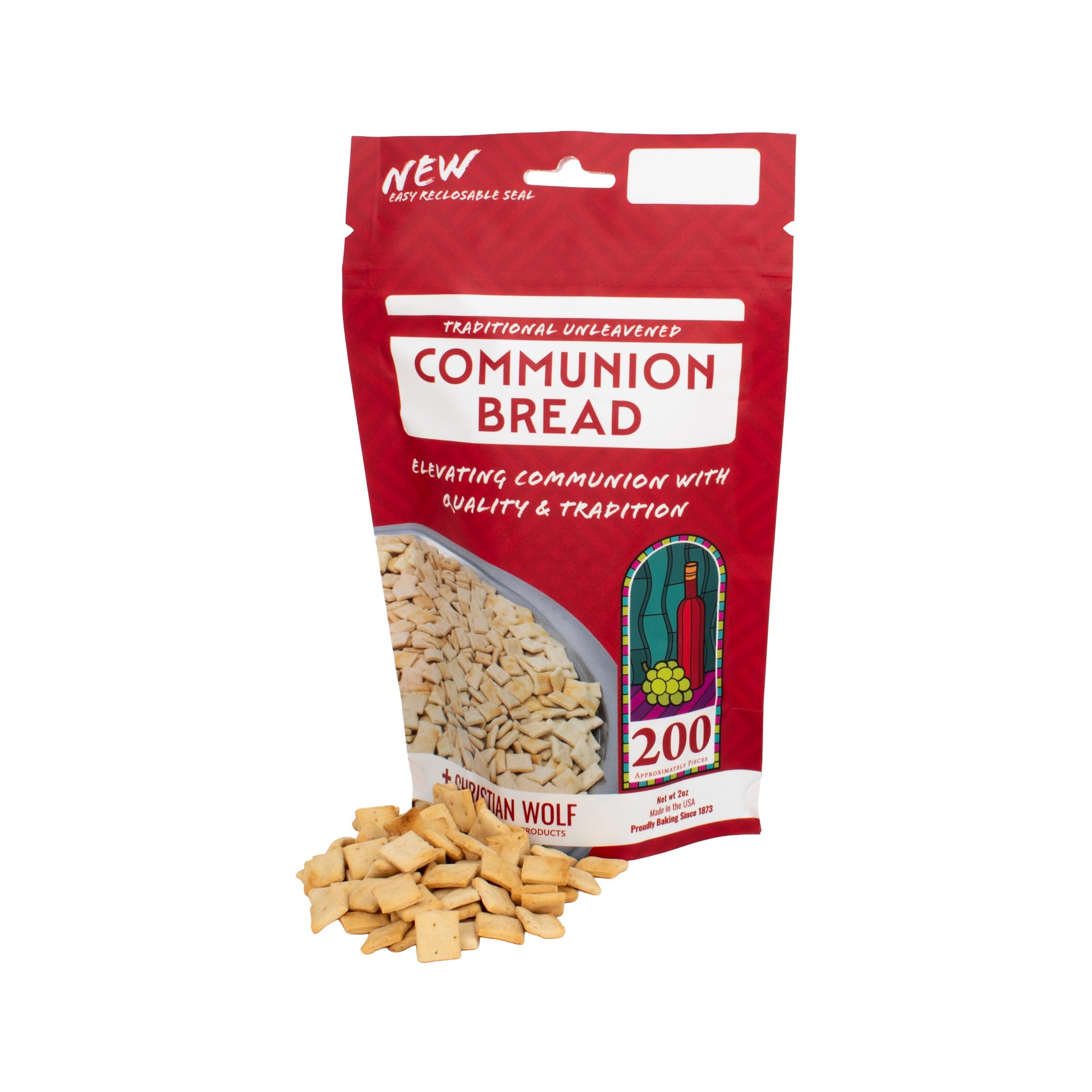 World Communion Cups unleavened bread pack for congregations, offering convenient 1/2-inch portions.