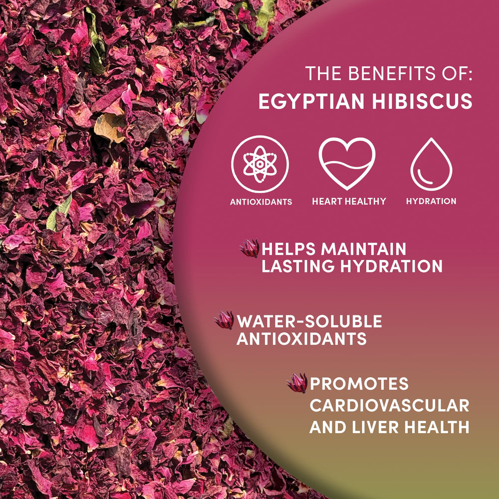 Worldwide Botanicals hibiscus tea hot cup displays amber, tangy aroma