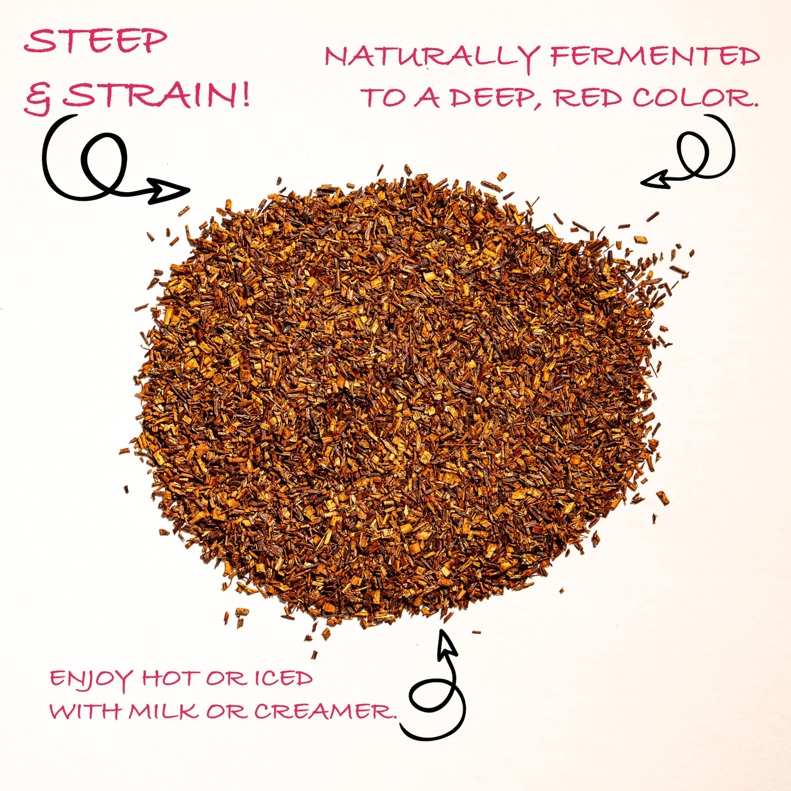 Worldwide Botanicals Organic Red Rooibos Tea from organic farms in South Africa for sustainable quality.