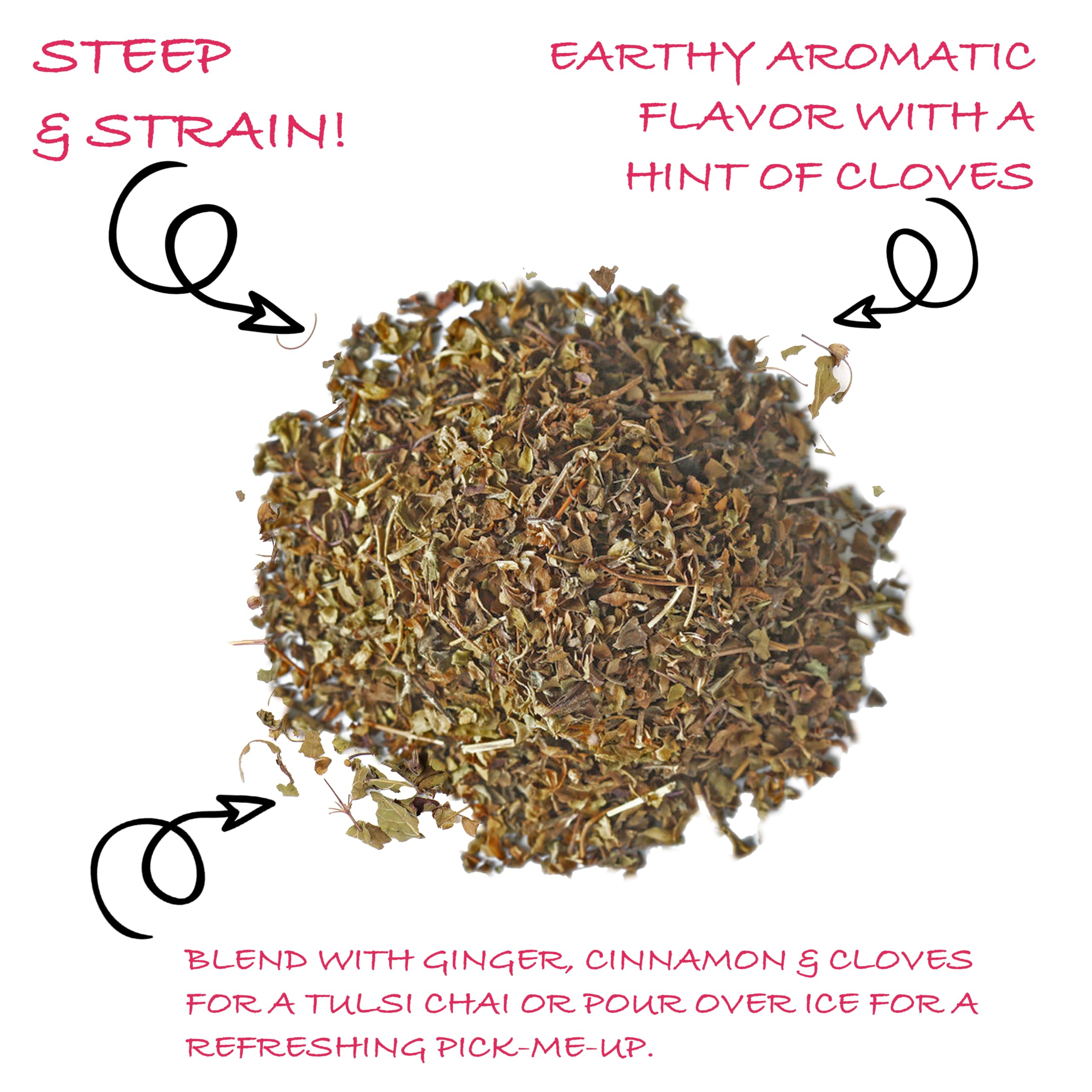 Worldwide Botanicals Organic Tulsi Rama 8oz pack ready for daily ritual