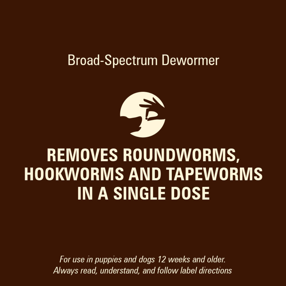 WORM X PLUS chewables are designed for easy dosing with or without food.
