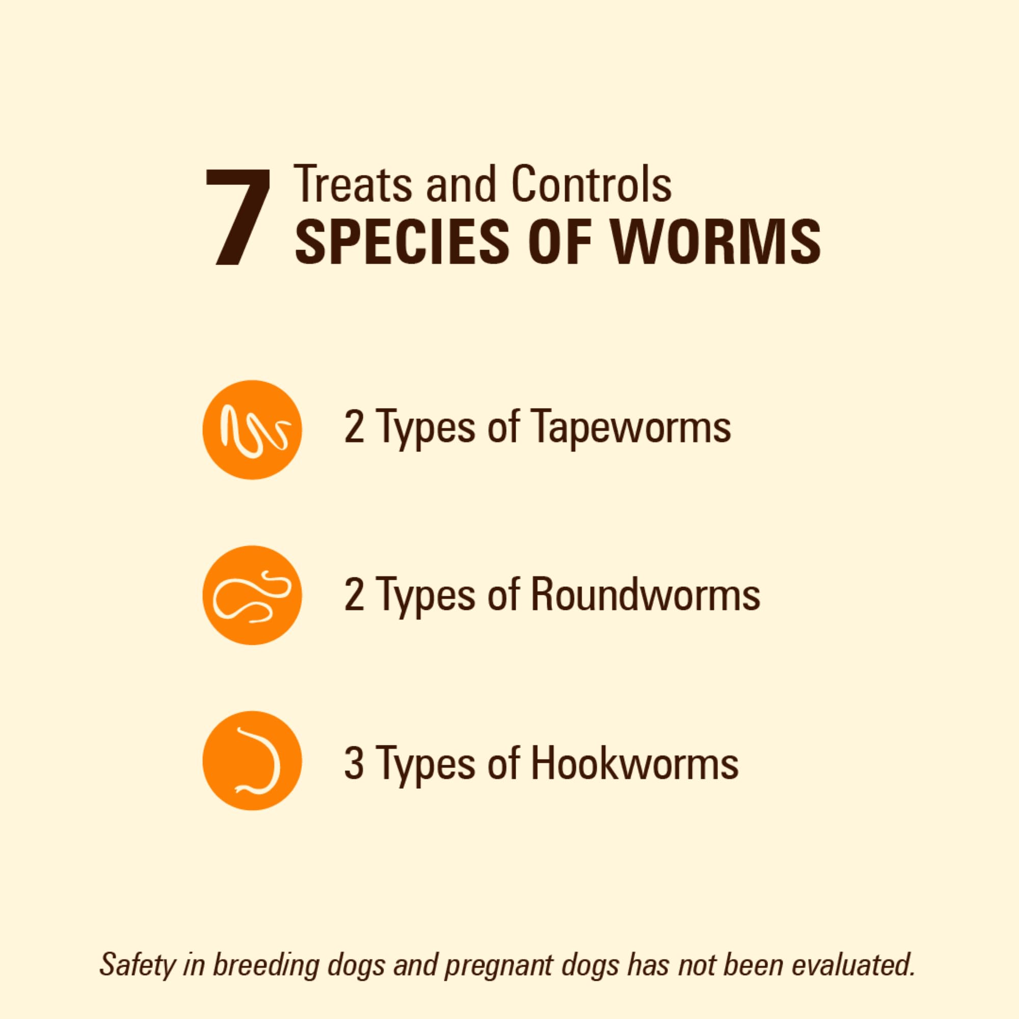 WORM X PLUS shows pyrantel pamoate and praziquantel for multi-worm coverage.