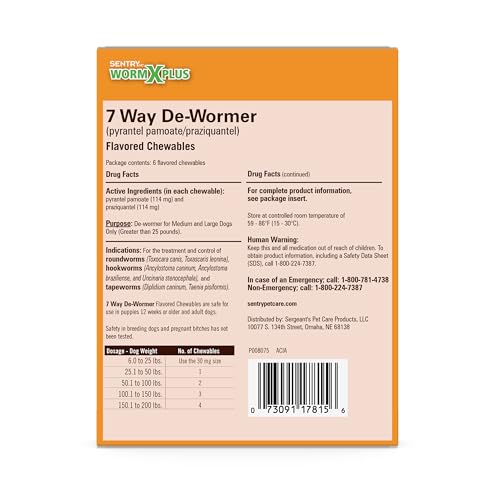 WORM X PLUS chewables for dogs are easy to administer during meals.