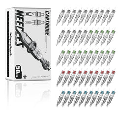 Wormhole Tattoo 50pcs long taper needles for precise lining.