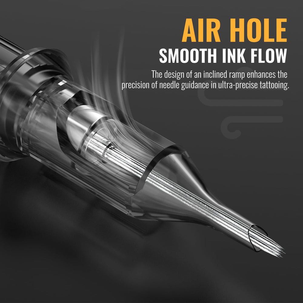 Wormhole Tattoo anti-backflow cartridge protects ink path.