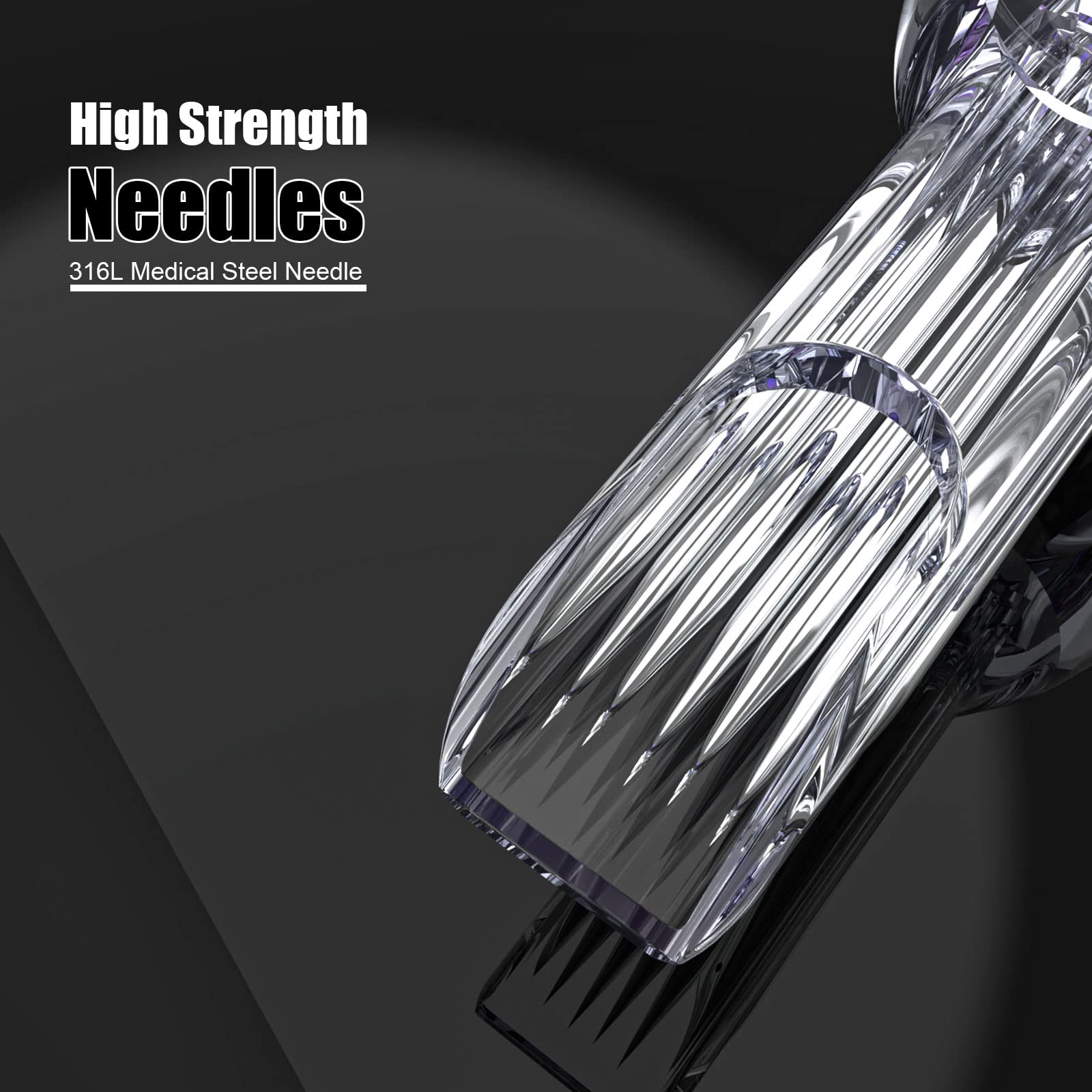 Wormhole Tattoo mixed-size needles for versatile lining and shading.