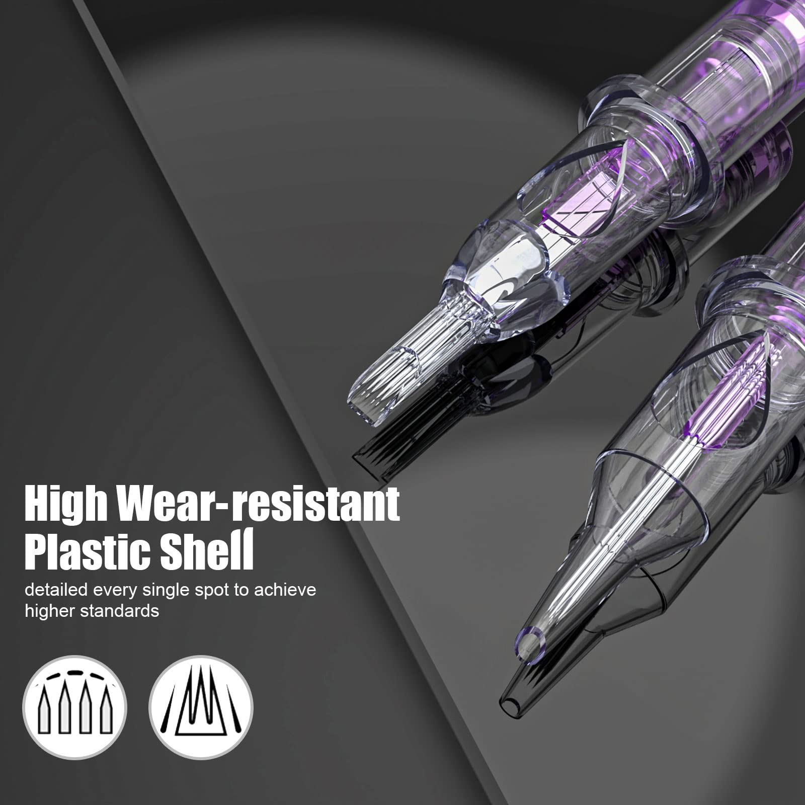 Wormhole Tattoo needles with transparent housing improve session visibility.
