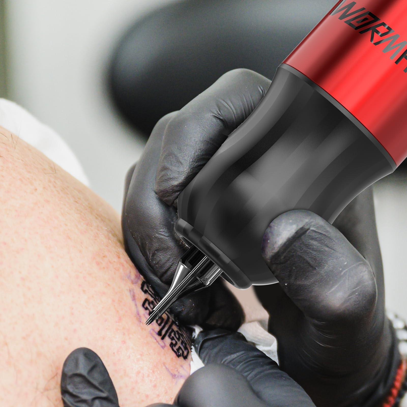 Wormhole Tattoo PVC and stainless steel construction ensures durability.