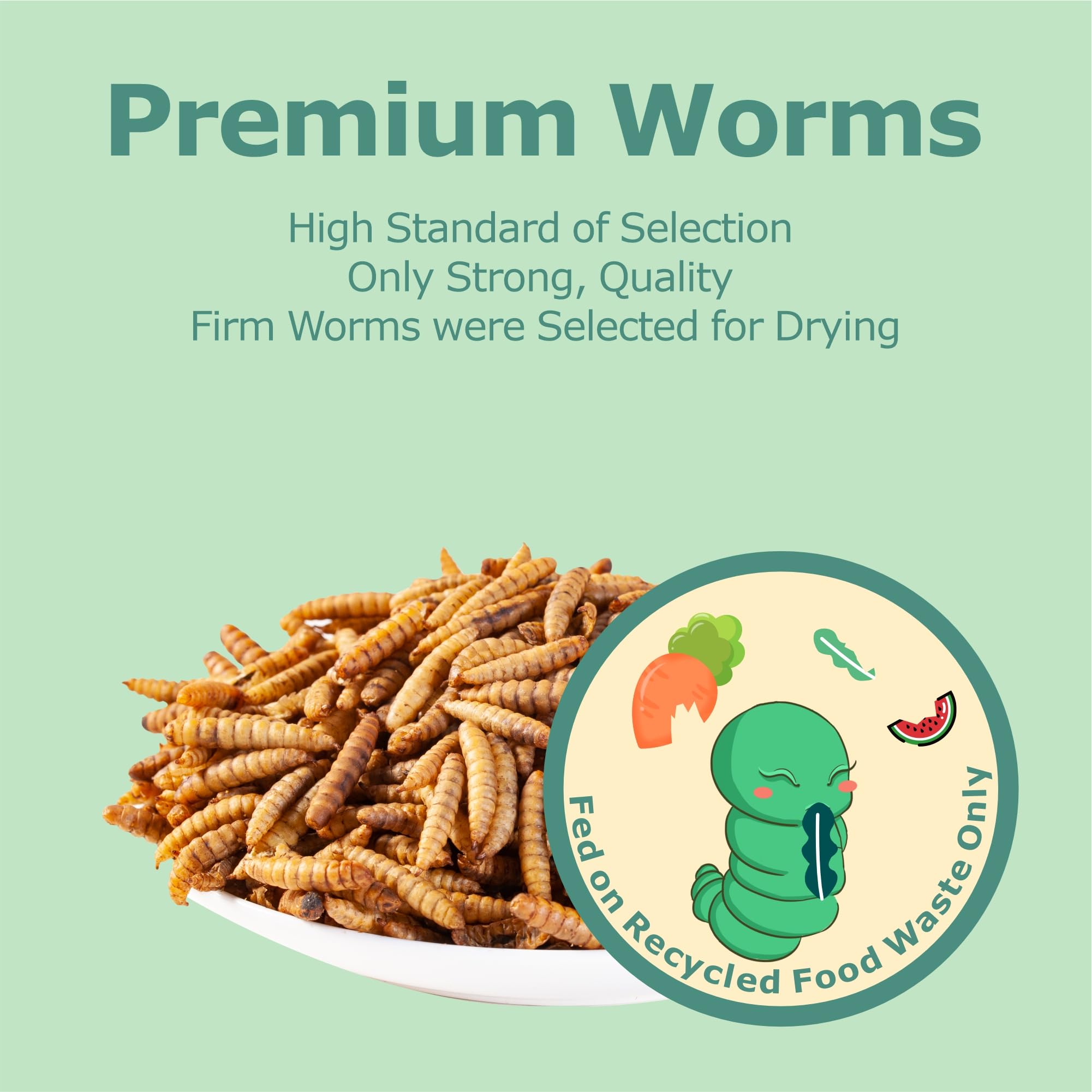 WORMSKING BSF storage on a dry shelf preserves freshness and shelf life.
