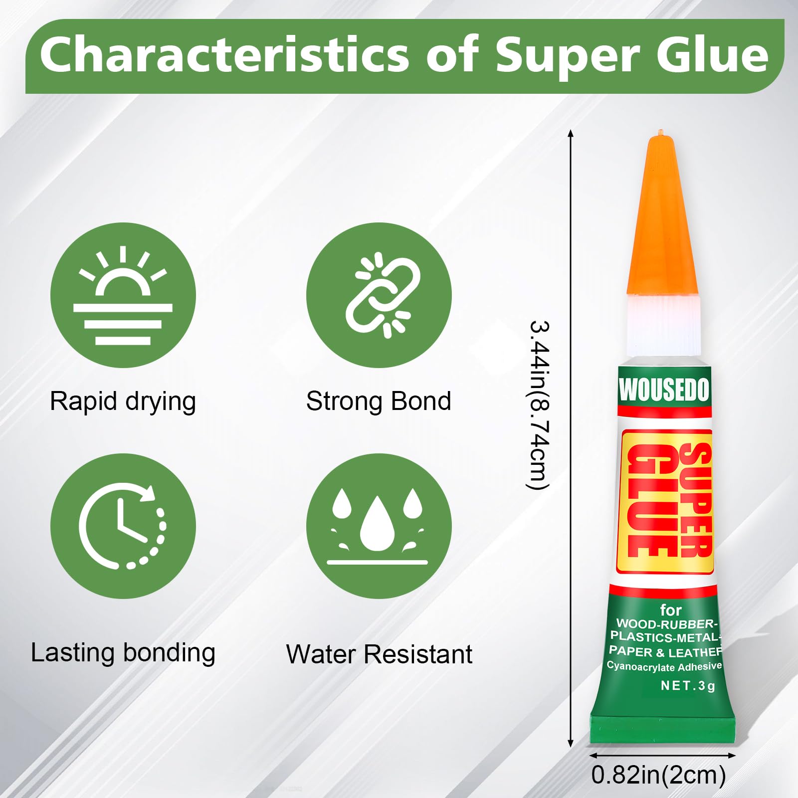 Hands in gloves applying WOUSEDO adhesive for safe handling.