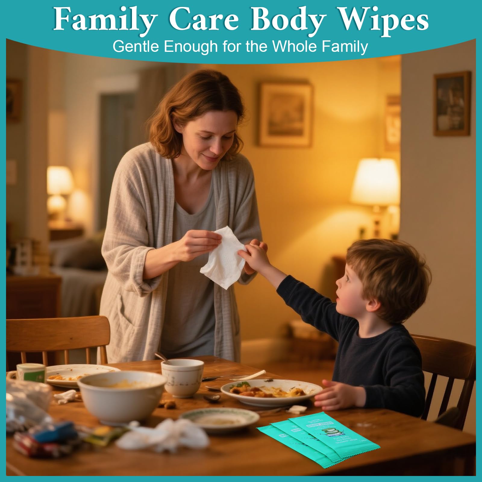WOUSEDO portable, individually wrapped wipes for easy carry