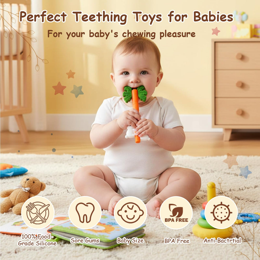 Wovinda silicone teether uses safe BPA-free material for little mouths
