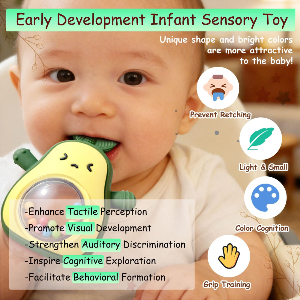 Wovinda freezer-safe silicone teether soothes gums with chilled relief.