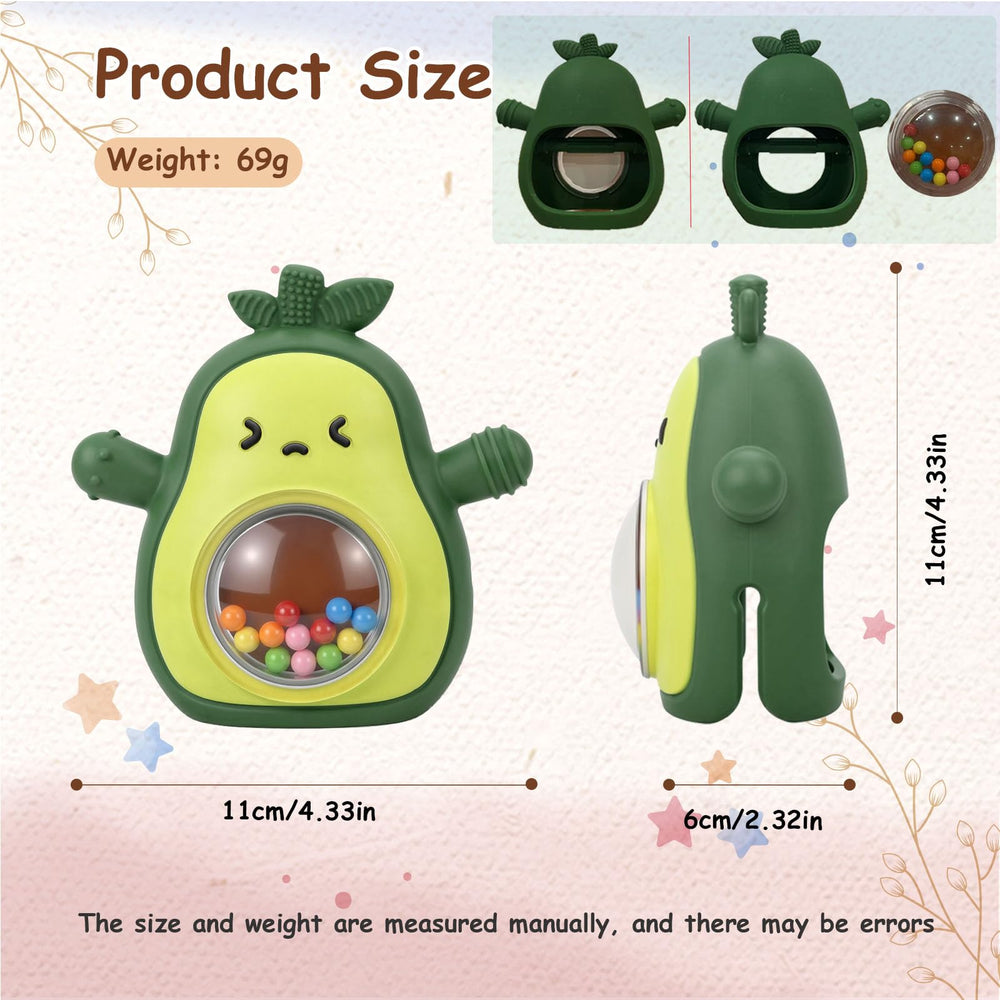 Wovinda silicone teether textures encourage sensory exploration for babies.