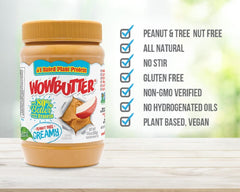 WOWBUTTER label close-up showing ingredient clarity and safety.