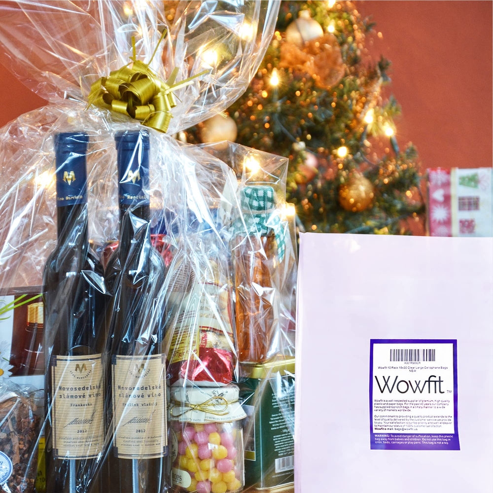 Wowfit premium cellophane keeps contents visible and secure