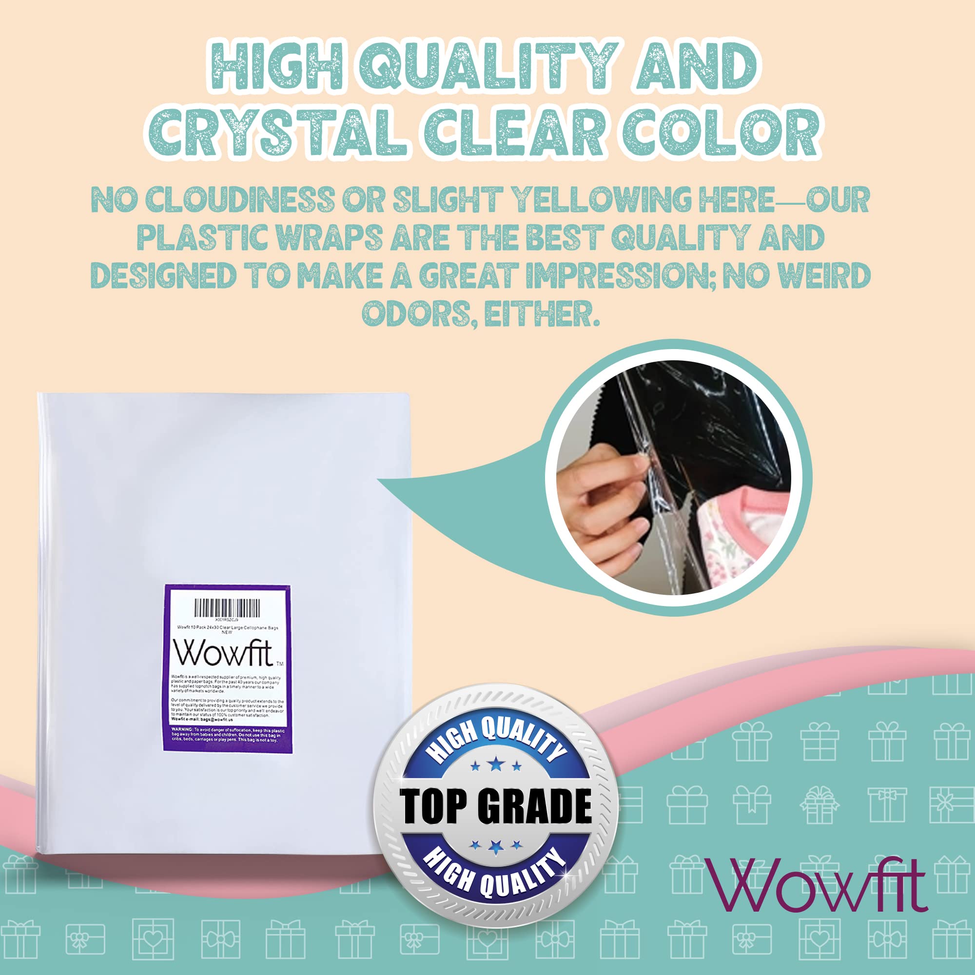 Wowfit easy wrap with no ribbon required for a polished presentation