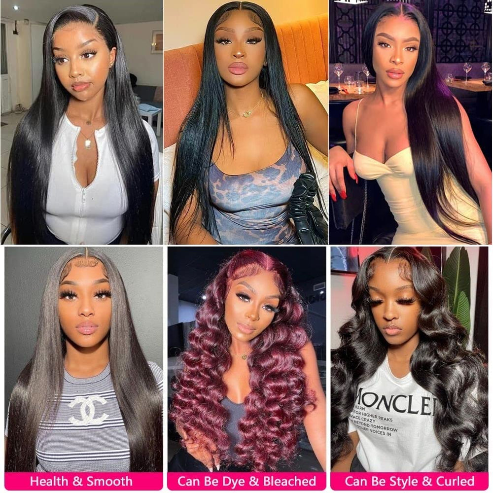 WOWQUEEN 28-inch virgin straight bundles deliver long, full-bodied looks