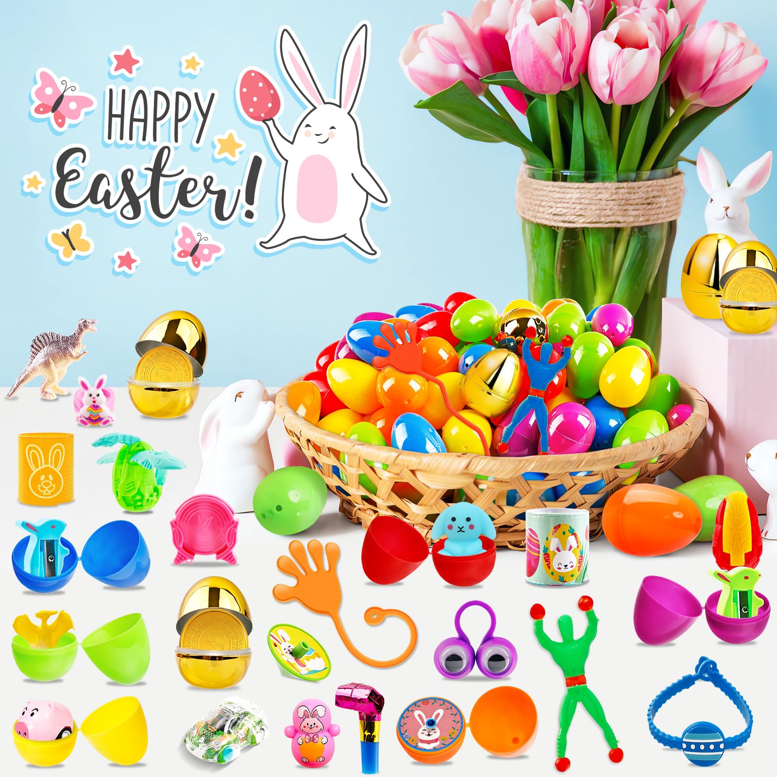 WOWSCAN colorful Easter eggshells enhance recognition and playtime variety