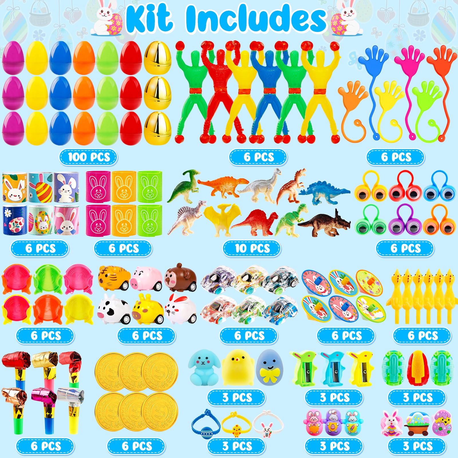WOWSCAN colorful Easter eggs open easily for smooth egg hunts