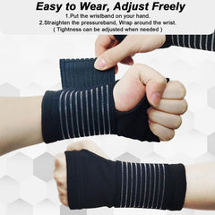 WOXVM wrist brace breathable fabric highlights lightweight moisture-wicking wear