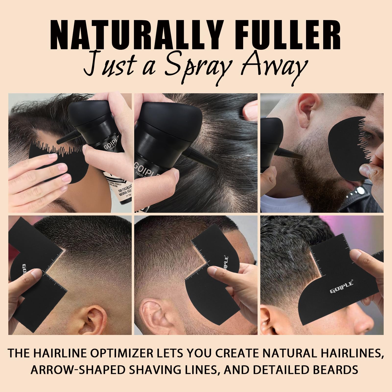 WOZUTUNT 7-in-1 styling kit offers versatile density and grooming options for hair and beard.