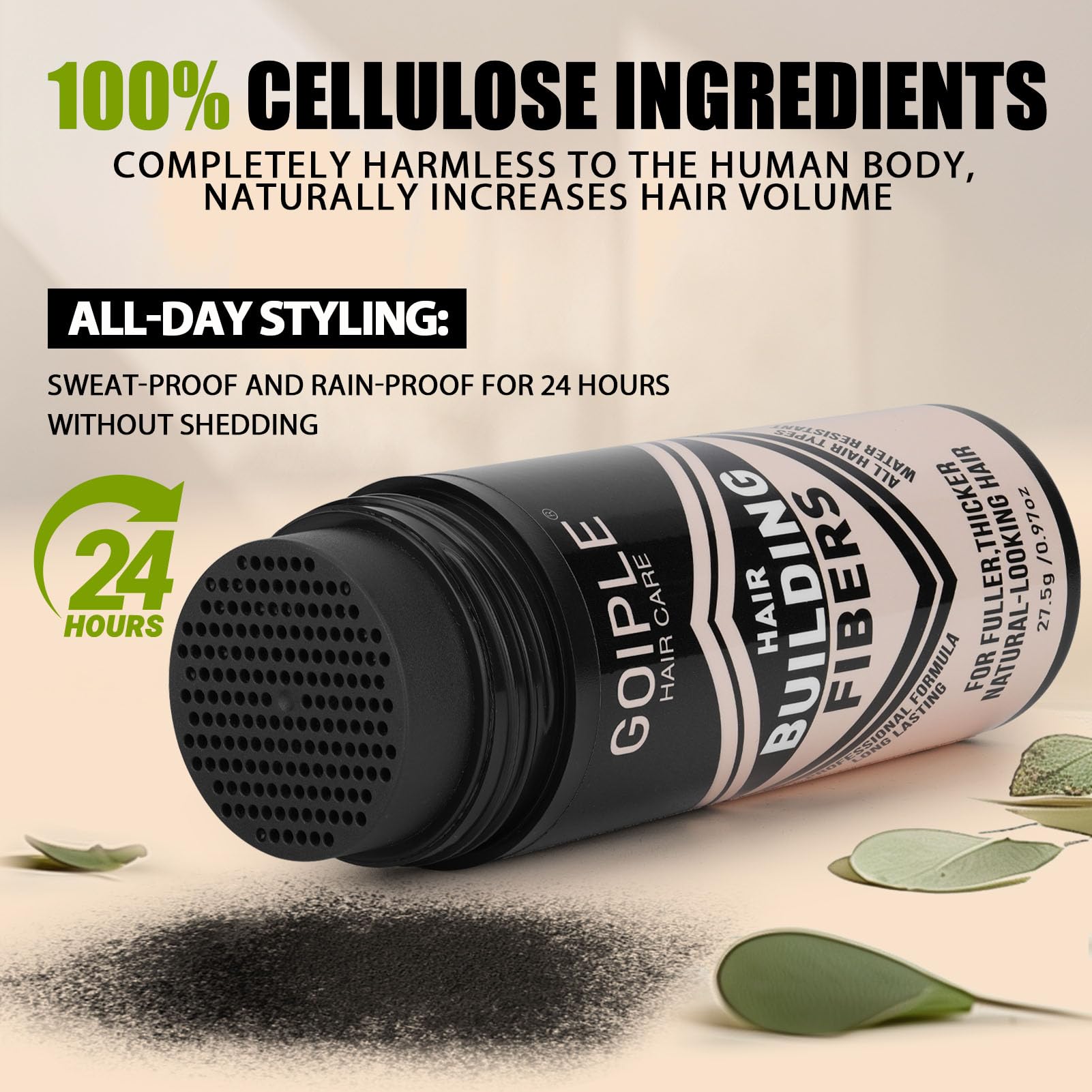 WOZUTUNT barber-approved all-day grip demonstrates natural movement with no transfer.