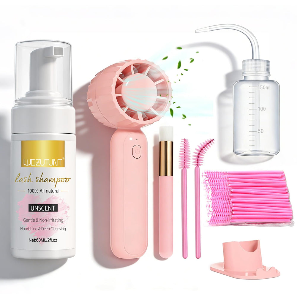 WOZUTUNT eyelash cleanser bottle for gentle cleansing of extensions
