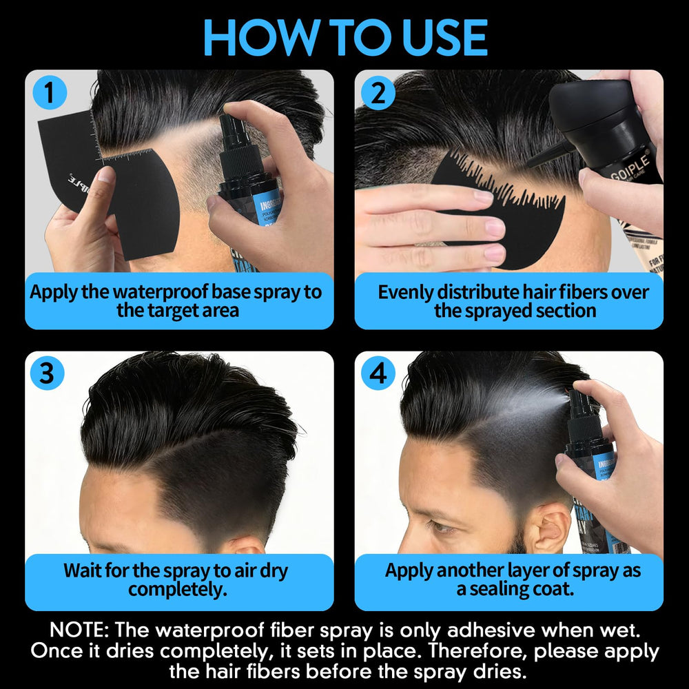 WOZUTUNT beard and hair coverage stays consistent, reducing flakes and residue.