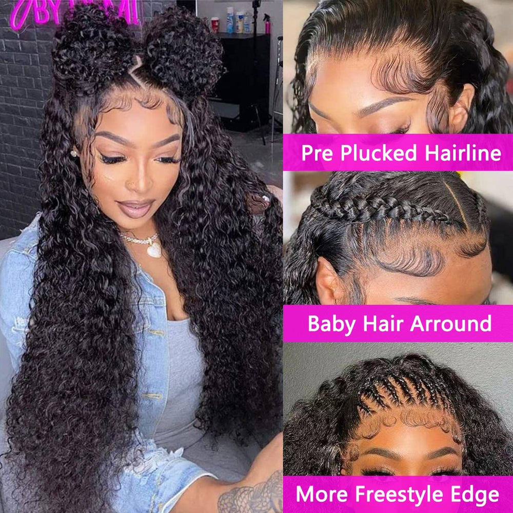 WPPIKK 13x4 lace front wig hairline with baby hair offers a natural look.