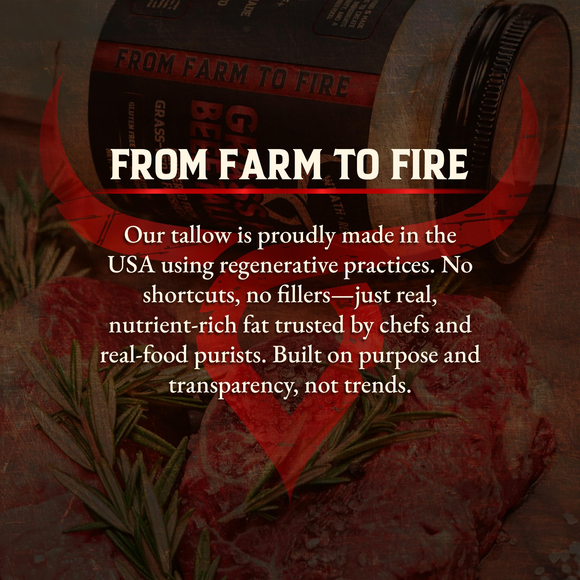 Wrath & Remedy beef tallow packaging scene as a heritage product