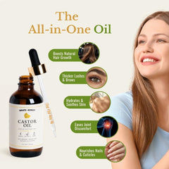 Wrath & Remedy castor oil for lashes and brows, supports fuller look.