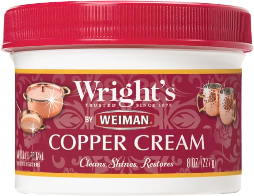 Wright's Copper Cream bottle for easy application and bright shine.