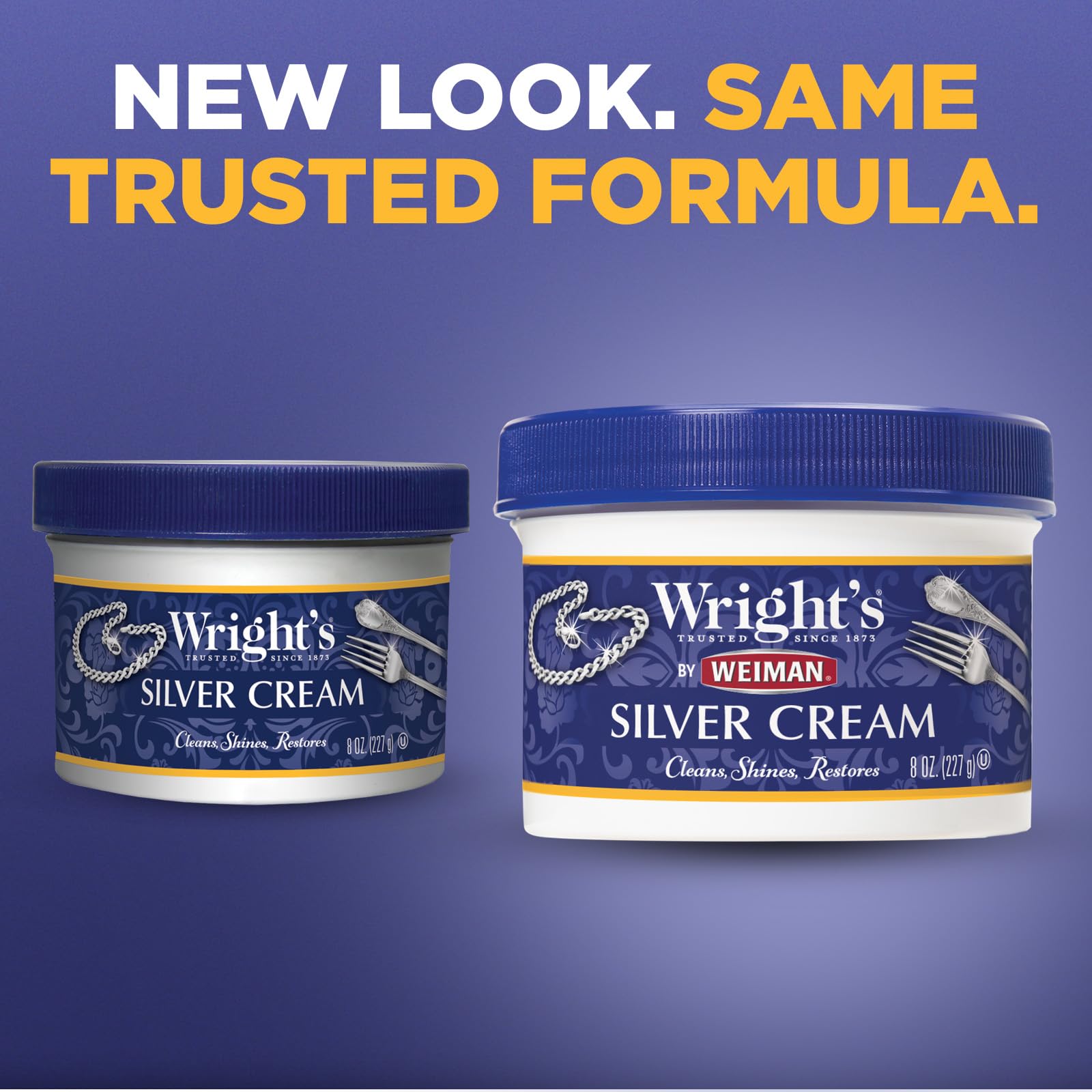 Wright's Silver Cream jar close-up shows rich formula and easy application.